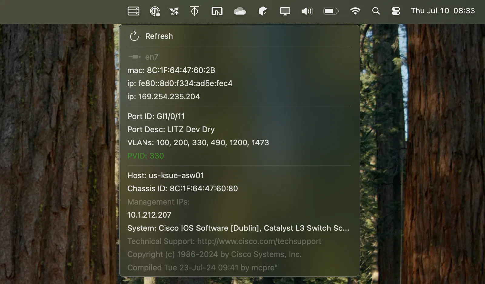 lldp-bar screenshot